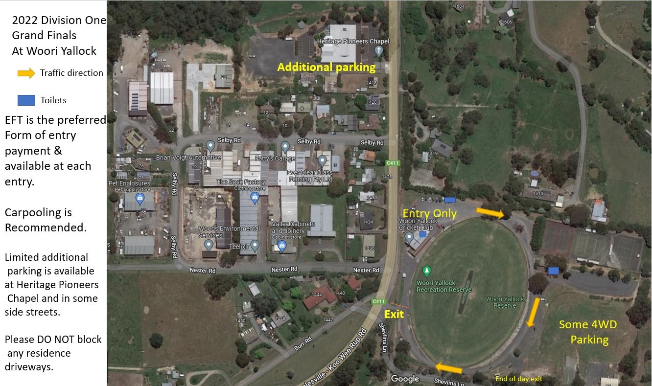 2022 Division One Grand Final info including a change of venue. Outer East Football Netball