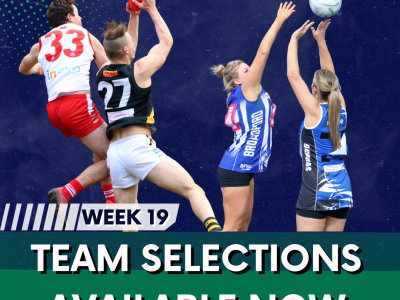 Team selections week 19