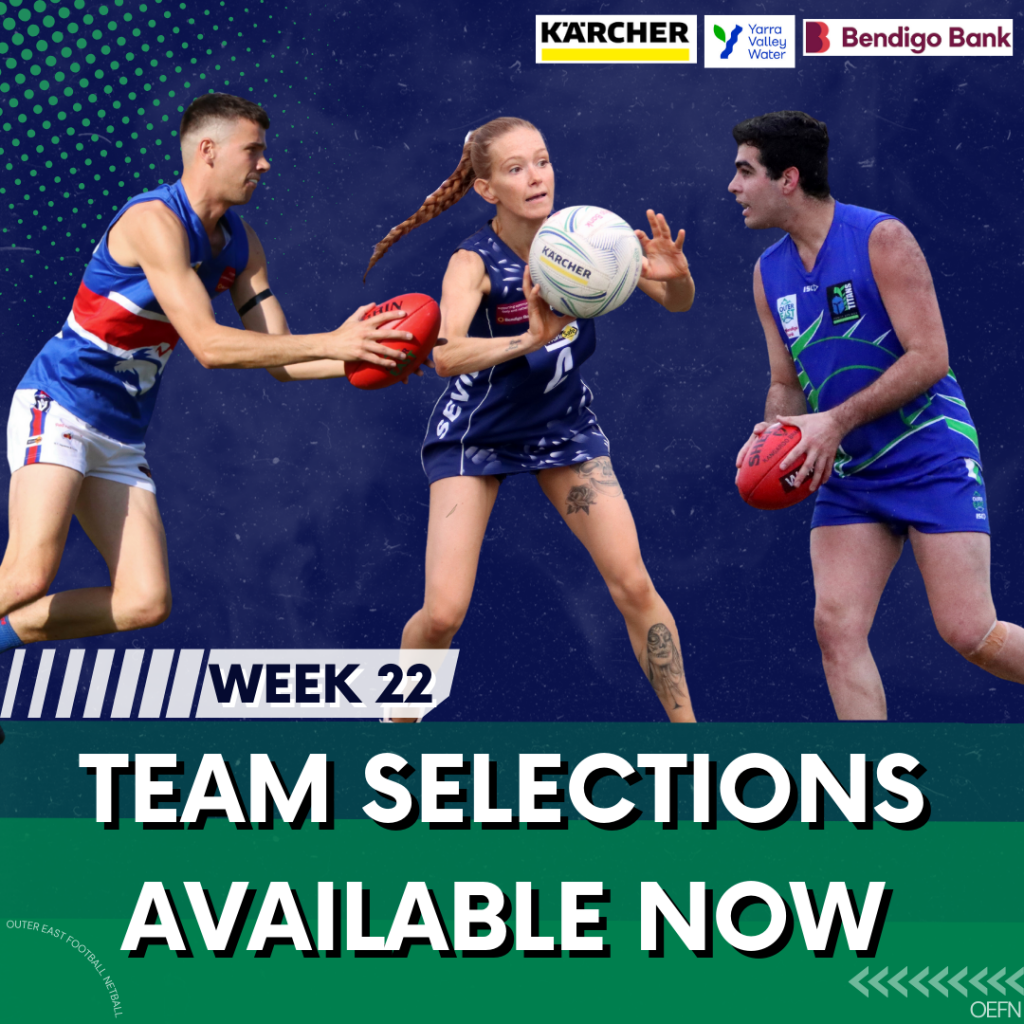 Team selections week 22